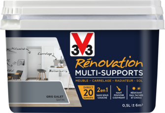 RENO MULTI SUPPORTS POT 0,5 L GRIS GALET